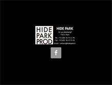 Tablet Screenshot of hidepark.fr